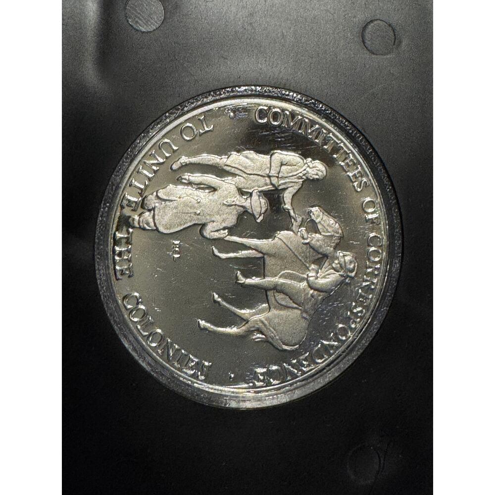 Vintage 30g 1973 Bicentennial Commemorative Silver Medal in Case - Picture 5 of 5